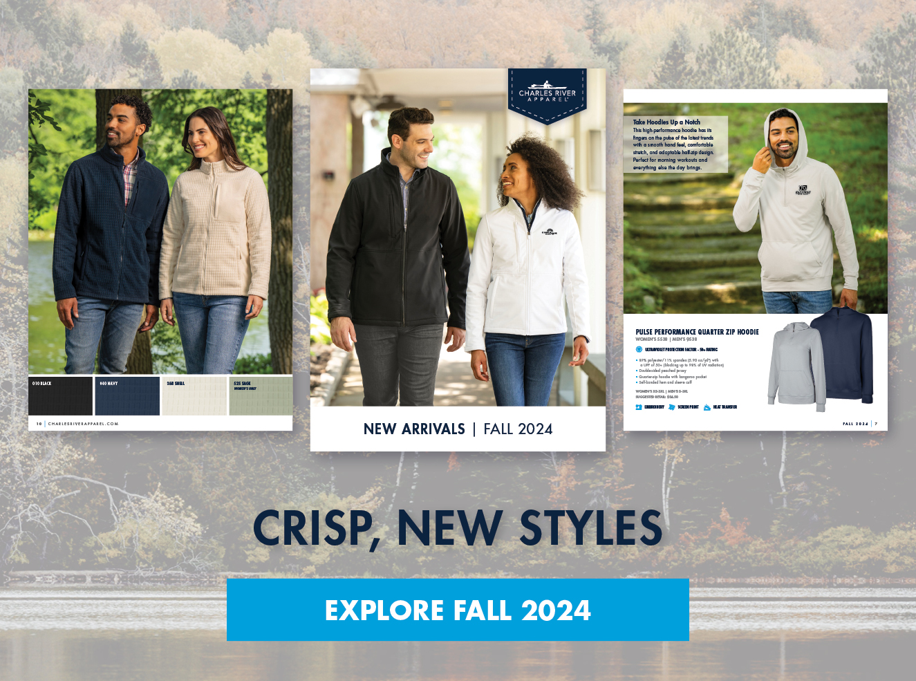 Charles River Apparel - Fall Collection --- Crisp, New Styles --- Explore Fall 2024